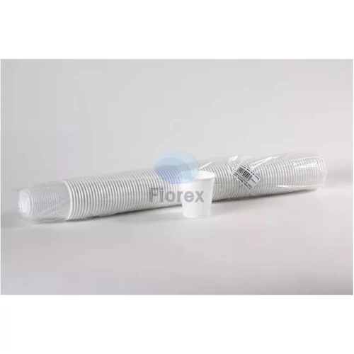 Műanyag pohár, 1 dl, 100 db, "Party", fehér