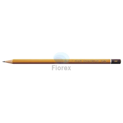 Grafitceruza, 3H, hatszögletű, KOH-I-NOOR "1500"