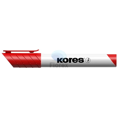 Tábla- és flipchart marker, 3 mm, kúpos, KORES "K-Marker XW1", piros