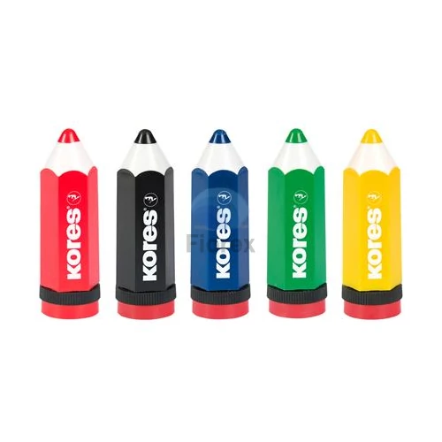 Hegyező, egylyukú, tartályos, KORES Kolorito, vegyes színek Hegyező, egylyukú, tartályos, KORES Kolorito, vegyes színek