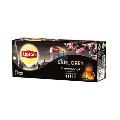 Fekete tea, 25x1,5 g, LIPTON "Earl grey"