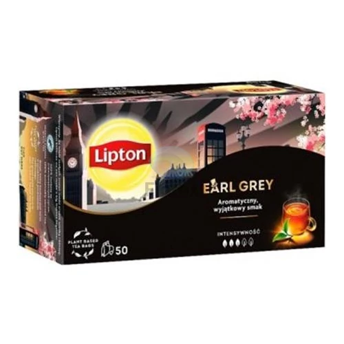 Fekete tea, 50x1,5 g, LIPTON "Earl grey"