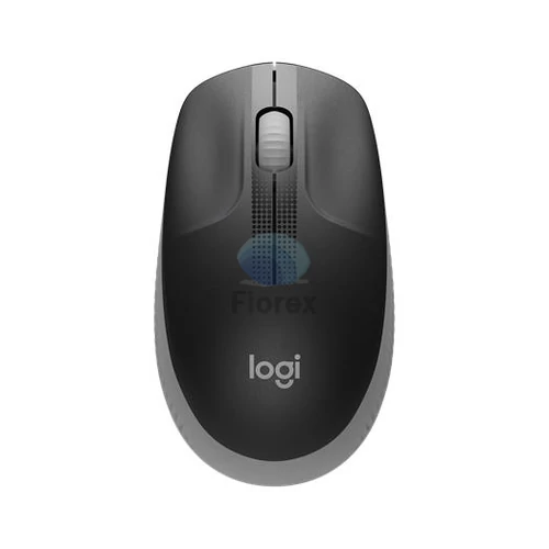 Egér, vezeték nélküli, optikai, USB, LOGITECH, "M190", szürke