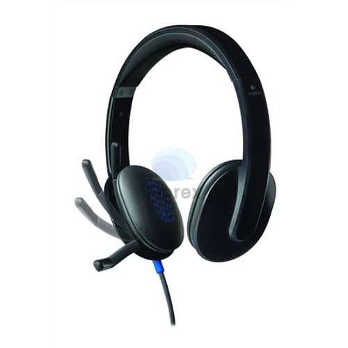 Fejhallgató, mikrofonnal, USB csatlakozás, LOGITECH "H540"