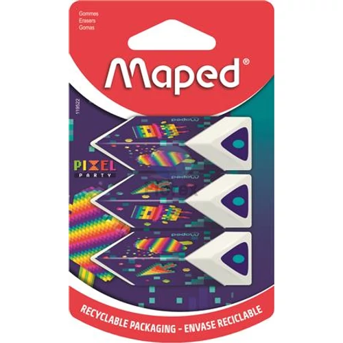 Radír, MAPED "Pixel Party Pyramid "-  3db