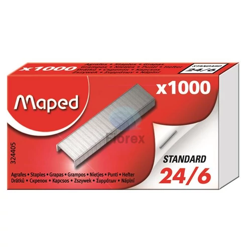 Tűzőkapocs, 24/6, MAPED - 1000db