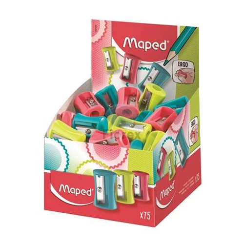 Hegyező display, egylyukú, MAPED Vivo, vegyes színek - 75db