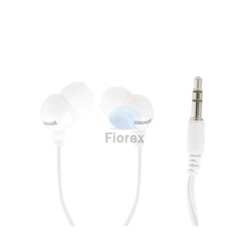 Fülhallgató, MAXELL "Plugz", fehér