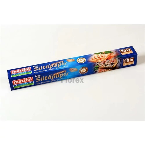 Sütőpapír, szilikonos, 20 ív, MAZZINI "Premium"