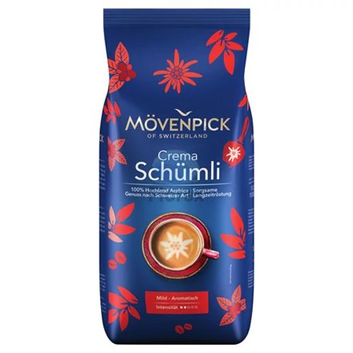 Kávé, pörkölt, szemes, 1000 g, MÖVENPICK "Schümli"