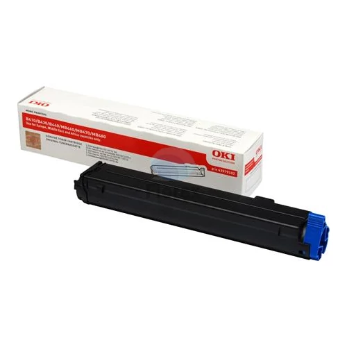43979102 Lézertoner B410, B430, B440 nyomtatókhoz, OKI, fekete, 3,5k