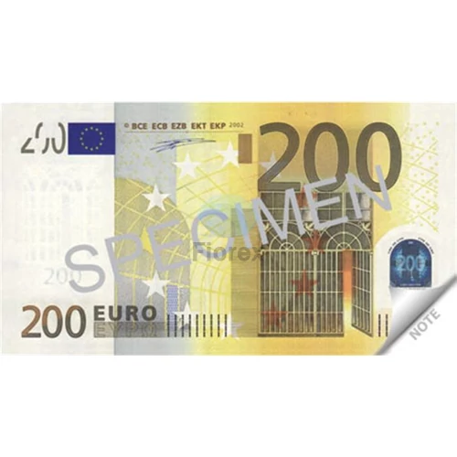 Jegyzettömb, 70 lap, 114x61,5 mm, PANTA PLAST "200 Euro"