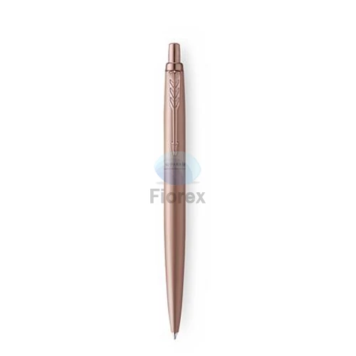 Golyóstoll, 0,7 mm, nyomógombos, rózsaszín klip, rózsaszín tolltest, PARKER, "Royal Jotter XL", kék