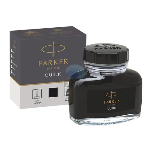 Üveges tinta, PARKER, Quink, fekete - 50ml