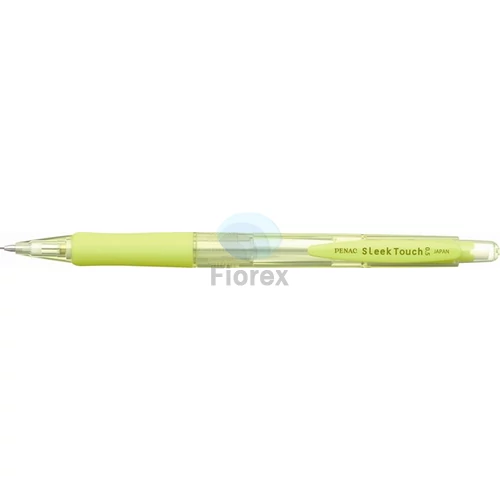 Nyomósirón, 0,5 mm, sárga tolltest, PENAC "SleekTouch"
