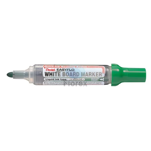 Táblamarker, 6 mm, kúpos hegy, PENTEL "Easyflo", zöld