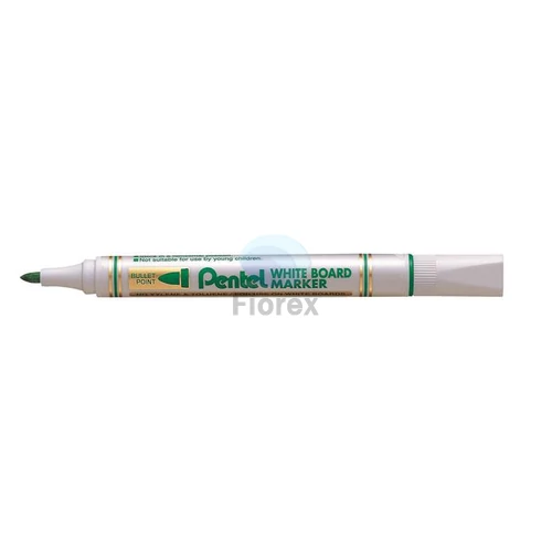 Táblamarker, 4,2 mm, kúpos hegy, PENTEL, zöld