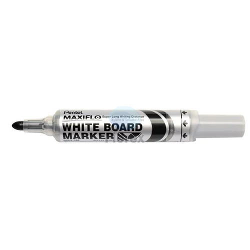 Táblamarker, 2,5 mm, kúpos, PENTEL "Maxiflo MWL5M", fekete