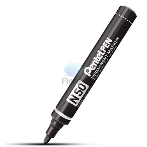 Alkoholos marker, 2 mm, kúpos, PENTEL "N50", fekete