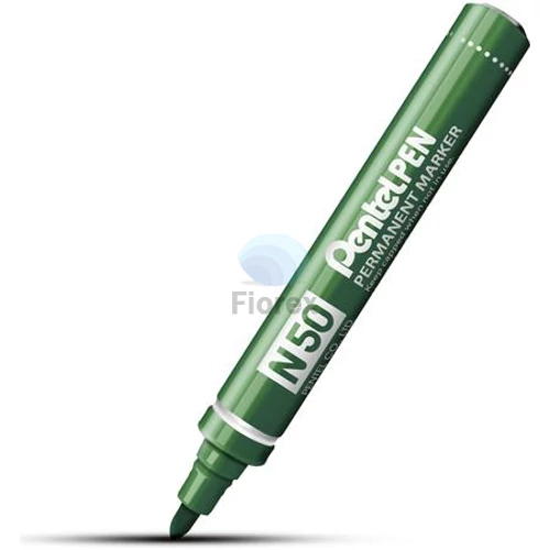 Alkoholos marker, 2 mm, kúpos, PENTEL "N50", zöld