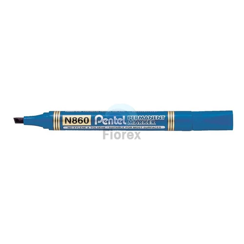 Alkoholos marker, 0,6-4,5 mm, vágott, PENTEL "N860", kék