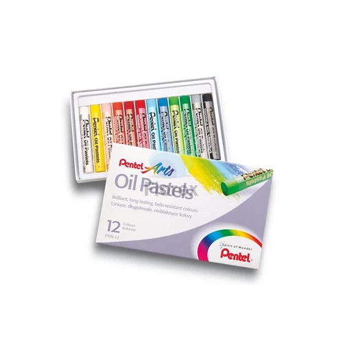 Olajpasztell kréta, PENTEL, "Arts", 12 különböző szín