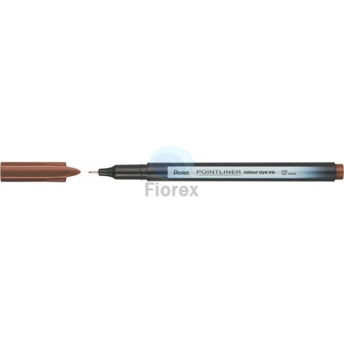 Tűfilc, 0,4 mm, PENTEL Pointliner, dióbarna