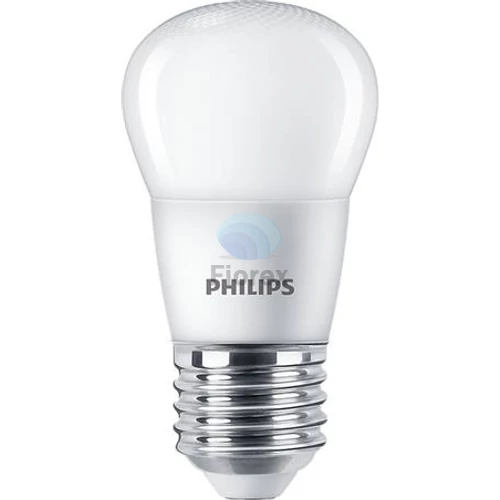LED izzó, E27, kisgömb, P45, 5W, 470lm, 2700K, PHILIPS "CorePro"