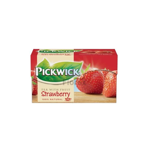 Fekete tea, 20x1,5 g, PICKWICK, eper