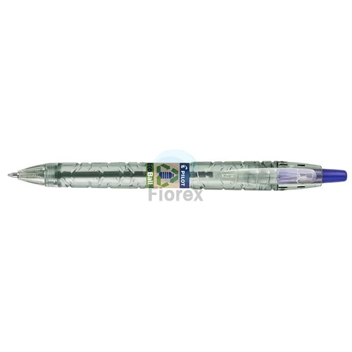 Golyóstoll, 0,27 mm, nyomógombos, PILOT "B2P EcoBall", kék