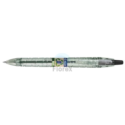 Golyóstoll, 0,27 mm, nyomógombos, PILOT "B2P EcoBall", fekete