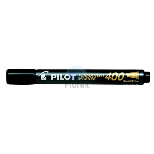 Alkoholos marker, 1,5-4 mm, vágott, PILOT "Permanent Marker 400", fekete