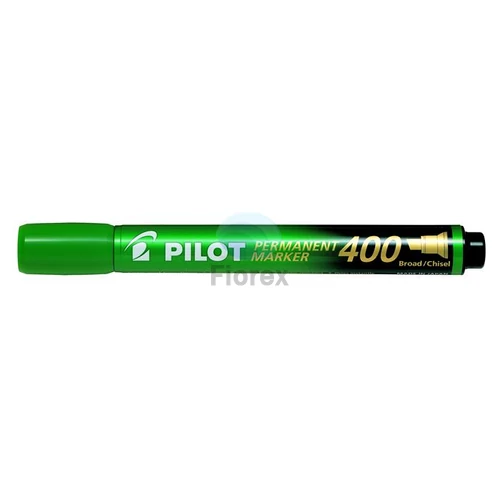 Alkoholos marker, 1,5-4 mm, vágott, PILOT "Permanent Marker 400", zöld