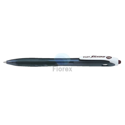 Golyóstoll, 0,21 mm, nyomógombos, PILOT "Rexgrip EF", fekete