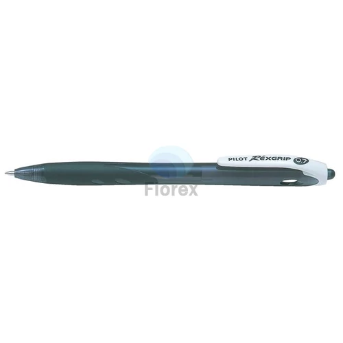 Golyóstoll, 0,27 mm, nyomógombos, PILOT "Rexgrip", fekete