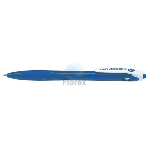 Golyóstoll, 0,27 mm, nyomógombos, PILOT "Rexgrip", kék