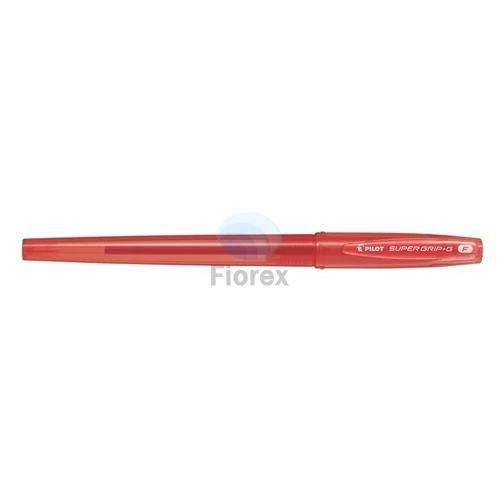 Golyóstoll, 0,22 mm, kupakos, PILOT "Super Grip G", piros