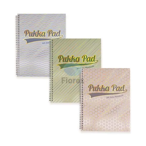Spirálfüzet, A4+, vonalas, 100 lap, PUKKA PAD "Haze Jotta", vegyes szín