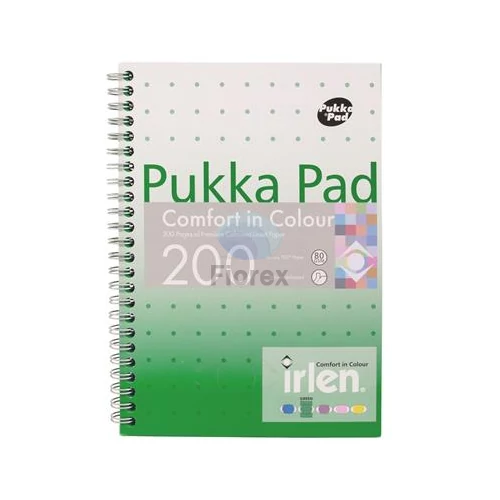 Spirálfüzet, A5, vonalas, 100 lap, PUKKA PAD "Irlen Jotta Green"