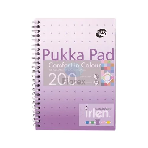 Spirálfüzet, A5, vonalas, 100 lap, PUKKA PAD "Irlen Jotta Lavender"