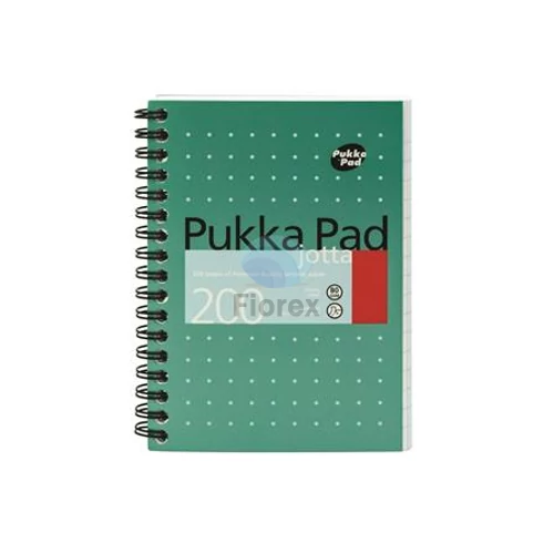 Spirálfüzet, A6, vonalas, 100 lap, PUKKA PAD, "Metallic Jotta"