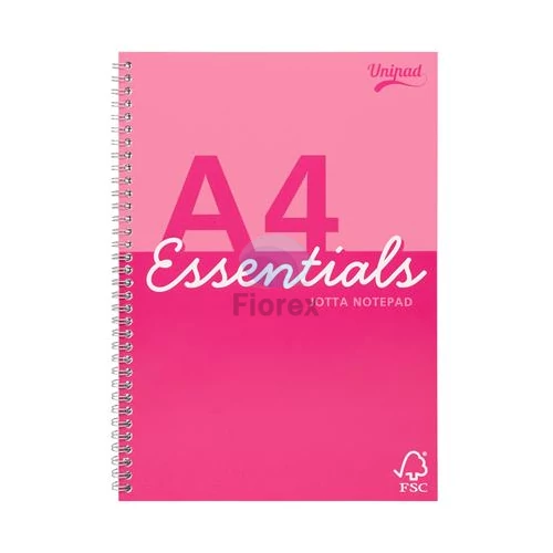 Spirálfüzet, A4, vonalas, 80 lap, PUKKA PAD "Unipad Essentials Jotta", vegyes