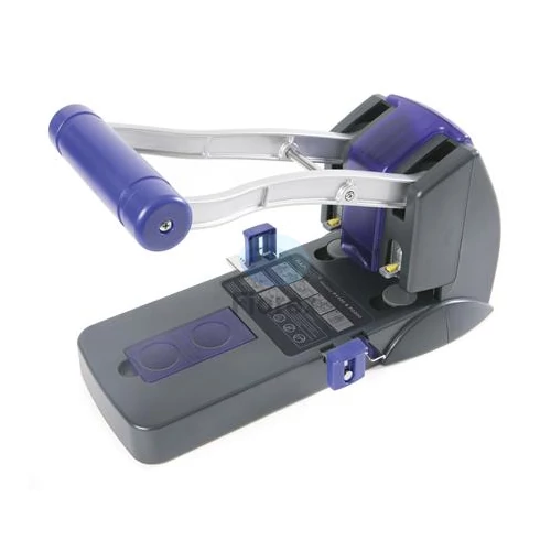 Lyukasztó, nagyteljesítményű, kétlyukú, 150 lap, könnyített lyukasztás, RAPESCO "ECO P2200", szürke
