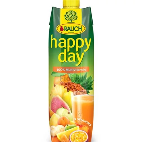 Gyümölcslé, 100%, 1 l, RAUCH "Happy day", multivitamin