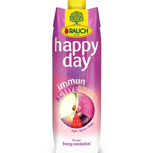 Gyümölcslé, 60%, 1l, RAUCH "Happy day", Immun Active