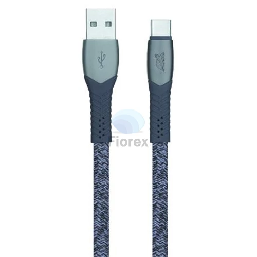 USB kábel, USB - USB-C, 1,2 m, RIVACASE "PS6102", szürke
