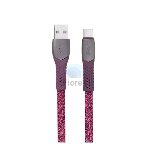 Usb kábel, USB - USB-C, 1,2 m, RIVACASE "PS6102", piros