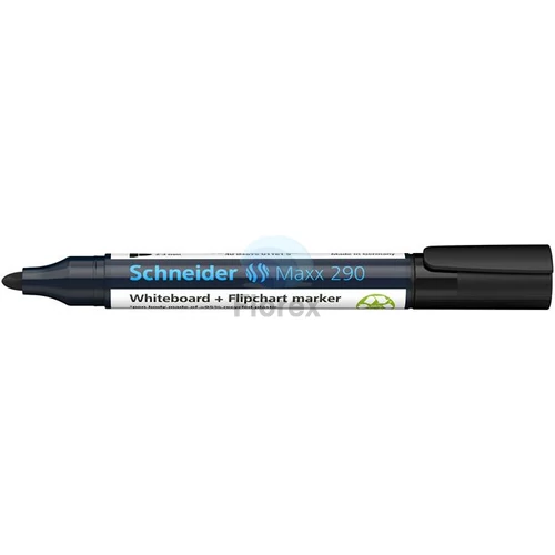 Tábla- és flipchart marker, 2-3 mm, kúpos, SCHNEIDER "Maxx 290", fekete