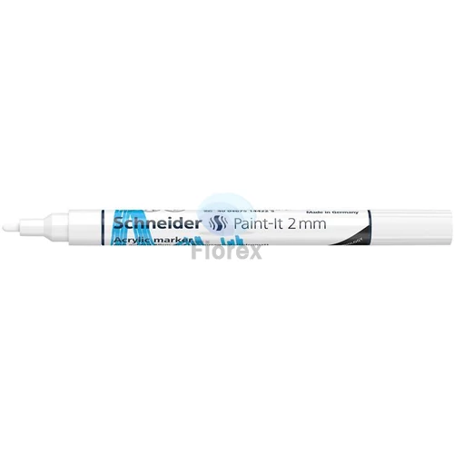 Dekormarker, akril, 2 mm, SCHNEIDER "Paint-It 310", fehér