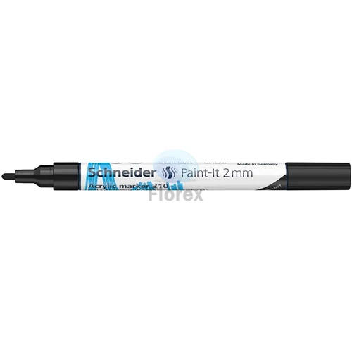 Dekormarker, akril, 2 mm, SCHNEIDER "Paint-It 310", fekete